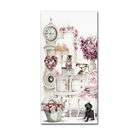 The Macneil Studio 'Clock Kitten' Canvas Art,24x47